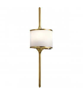 Mona 2 Light Bathroom Wall Light Brass IP44 G9-1