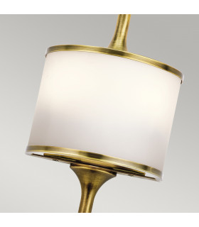 Mona 2 Light Bathroom Wall Light Brass IP44 G9-2