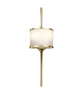 Mona 2 Light Bathroom Wall Light Polished Brass IP44 G9-1