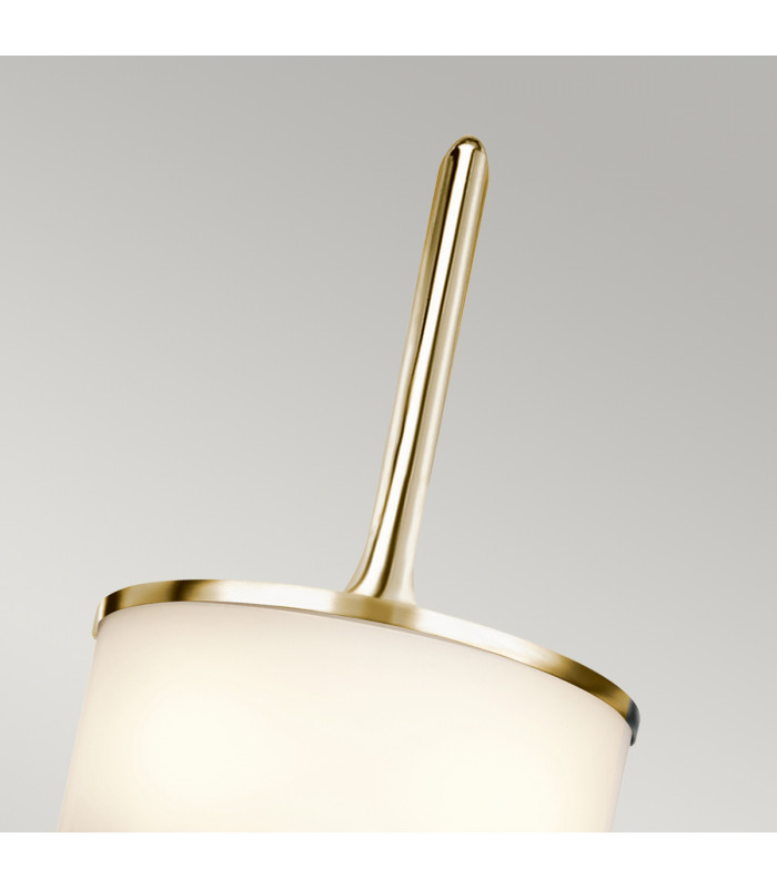 Mona 2 Light Bathroom Wall Light Polished Brass IP44 G9-3