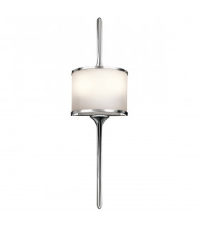 Mona 2 Light Bathroom Wall Light Polished Chrome IP44 G9-1