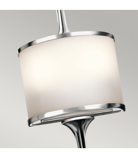 Mona 2 Light Bathroom Wall Light Polished Chrome IP44 G9-2
