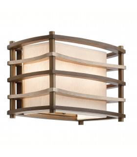 Moxie 2 Light Indoor Wall Light Bronze Beige E14