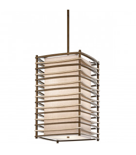 Moxie 4 Light Ceiling Pendant Bronze E27