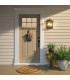 Pettiford 3 Light Outdoor Large Wall Lantern Light Olde Bronze E14-2