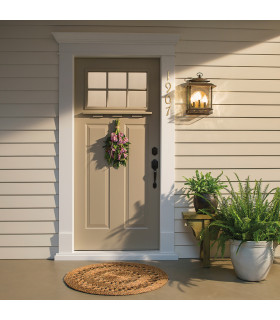 Pettiford 3 Light Outdoor Large Wall Lantern Light Olde Bronze E14-2