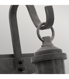 Riverwood 1 Light Medium Outdoor Wall Lantern Weathered Zinc IP44-2