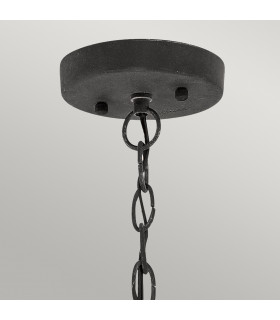 Riverwood 1 Light Outdoor Chain Lantern Weathered Zinc-2
