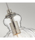 Riviera 1 Light Pendant Brushed Nickel E27-2