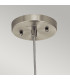 Riviera 1 Light Pendant Brushed Nickel E27-3