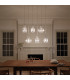 Riviera 1 Light Pendant Brushed Nickel E27-6