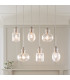 Riviera 1 Light Pendant Brushed Nickel E27-7