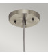 Riviera 1 Light Pendant Brushed Nickel E27-3