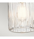 Riviera 1 Light Pendant Brushed Nickel E27-4