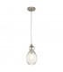 Riviera 1 Light Pendant Brushed Nickel E27-1