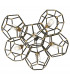 Rocklyn 6 Light Chandelier Cluster Cage Ceiling Pendant Steel E27-3