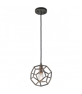 Rocklyn 1 Light Mini Spherical Ceiling Pendant Light Steel E27