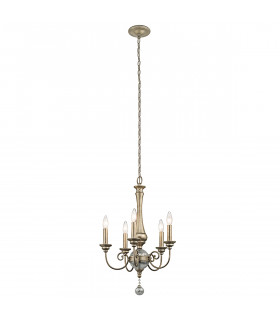 Rosalie 5 Light Chandelier Gold Finish E14-1