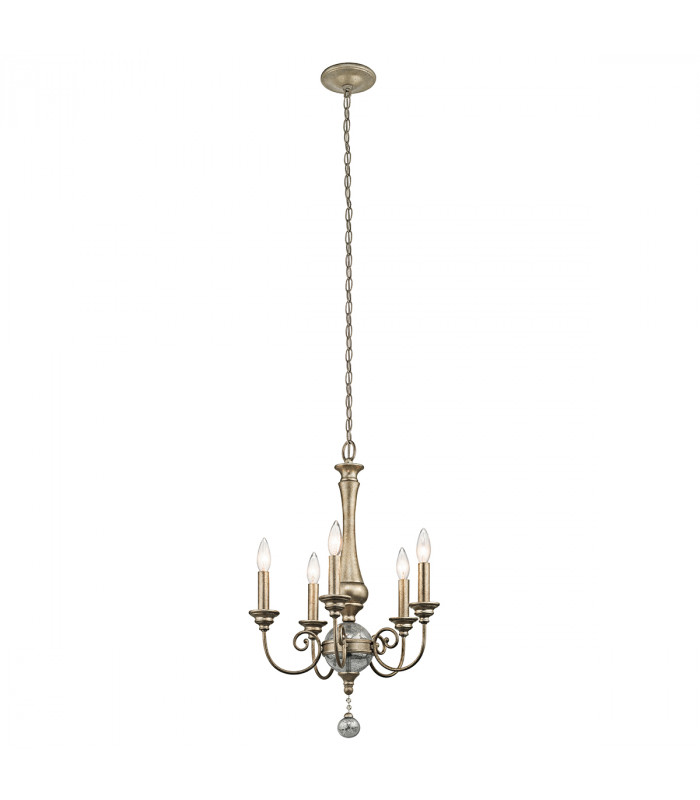 Rosalie 5 Light Chandelier Gold Finish E14-1