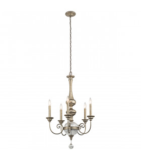 Rosalie 5 Light Chandelier Gold Finish E14-1