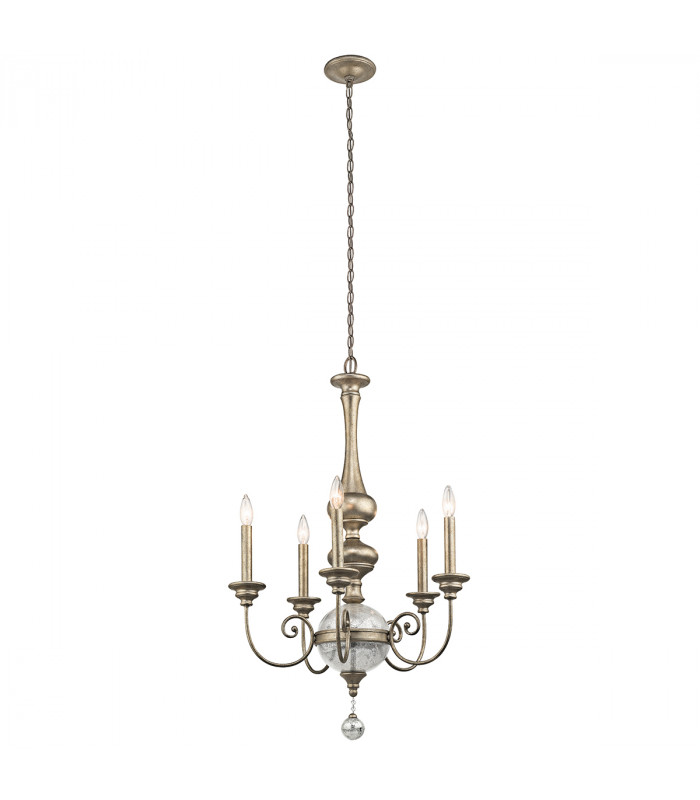 Rosalie 5 Light Chandelier Gold Finish E14-1