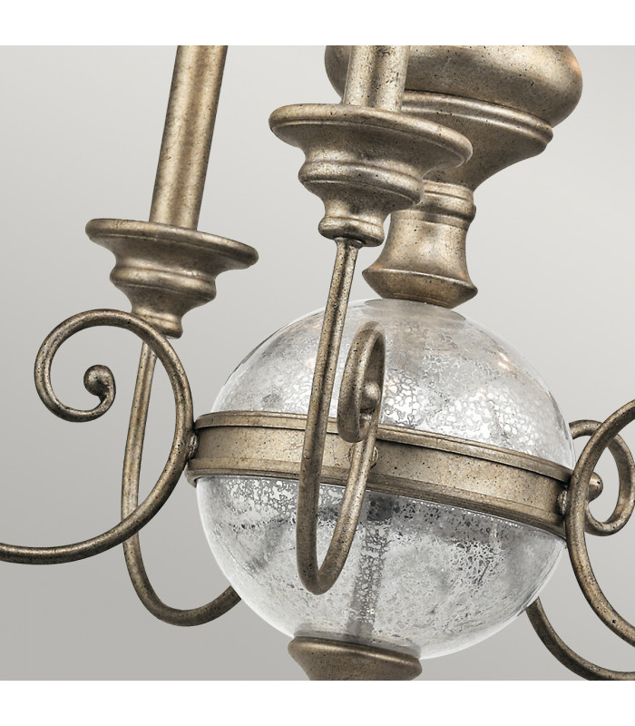 Rosalie 5 Light Chandelier Gold Finish E14-3