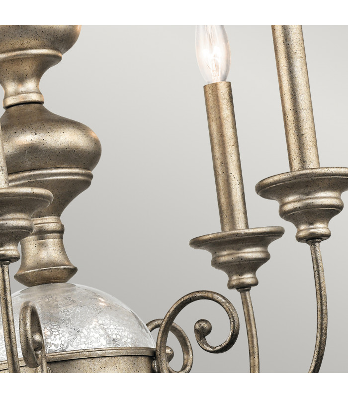 Rosalie 5 Light Chandelier Gold Finish E14-4