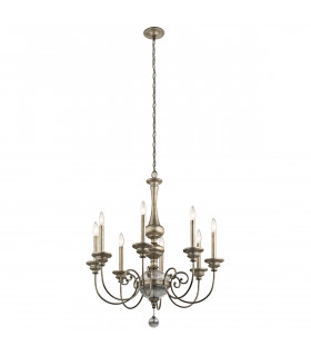 Rosalie 8 Light Chandelier Gold Finish E14-1