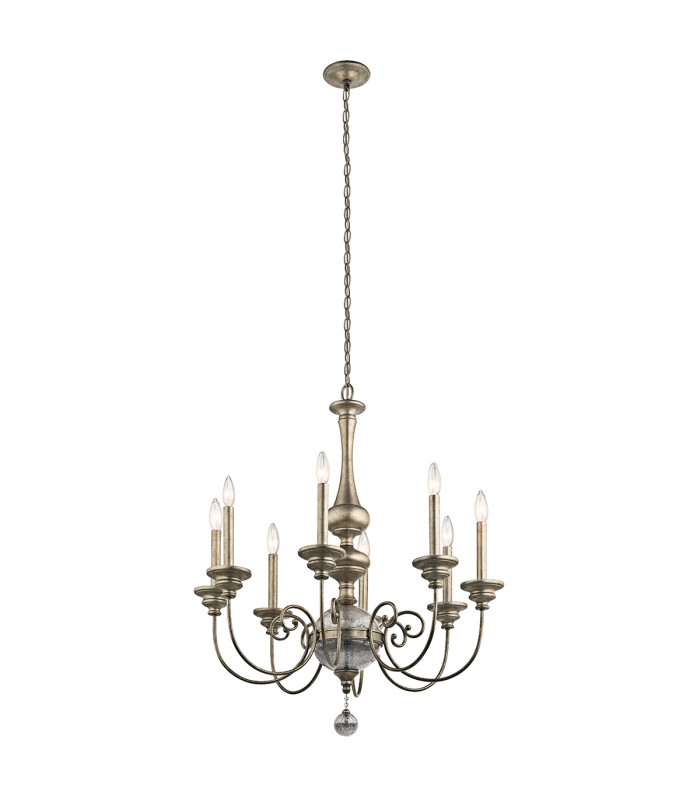 Rosalie 8 Light Chandelier Gold Finish E14-1
