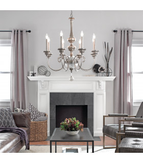 Rosalie 8 Light Chandelier Gold Finish E14-2