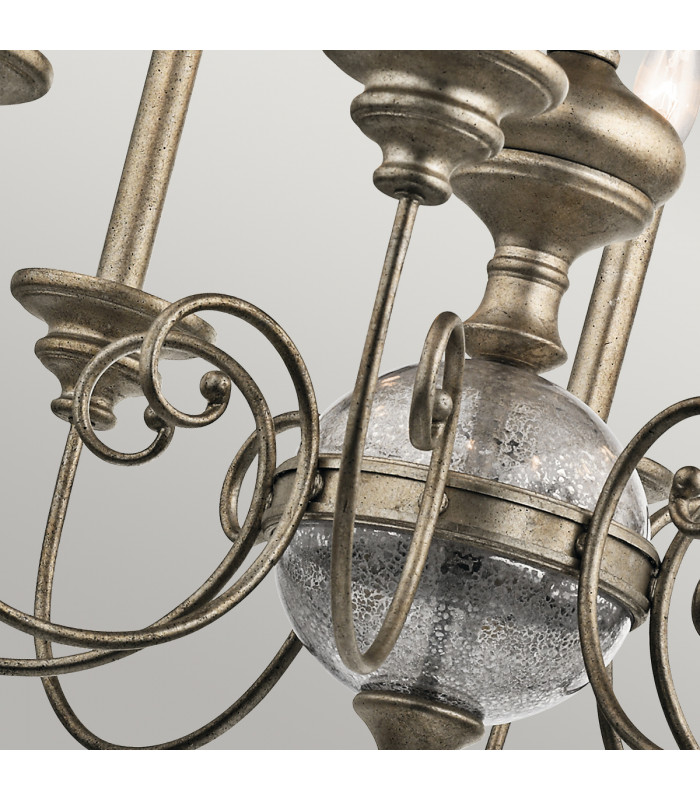 Rosalie 8 Light Chandelier Gold Finish E14-4