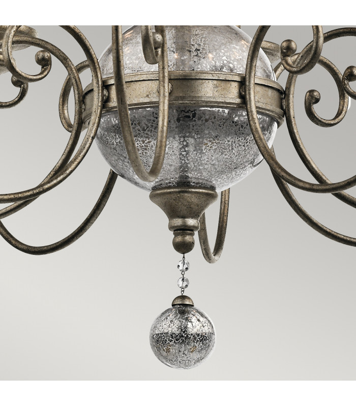 Rosalie 8 Light Chandelier Gold Finish E14-6