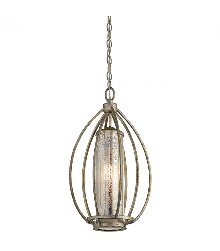 Rosalie 1 Light Ceiling Pendant Light Gold E27-1