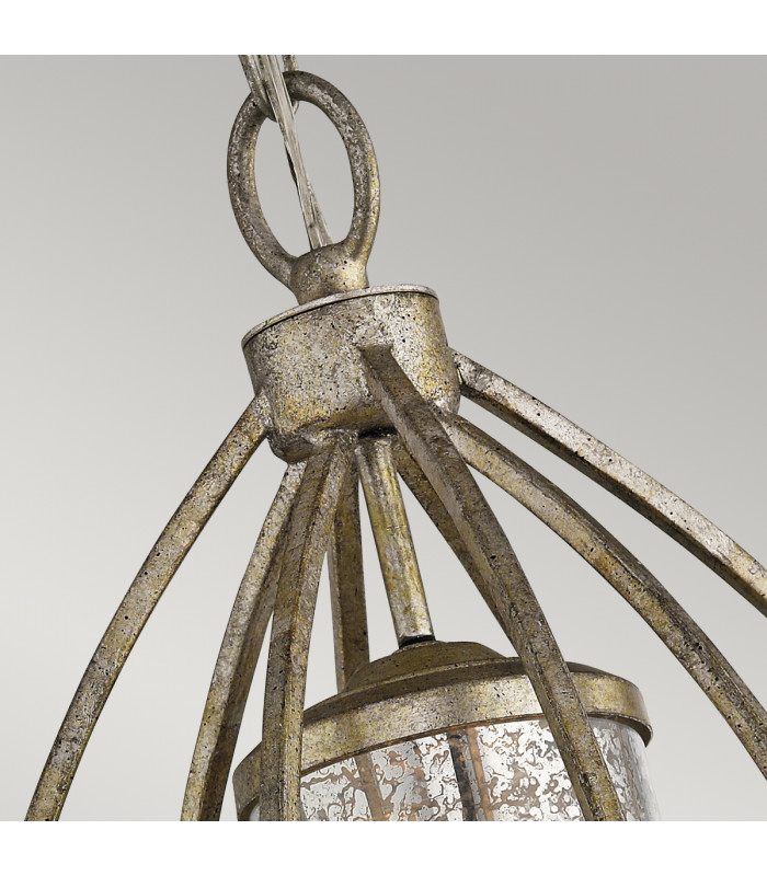 Rosalie 1 Light Ceiling Pendant Light Gold E27-3