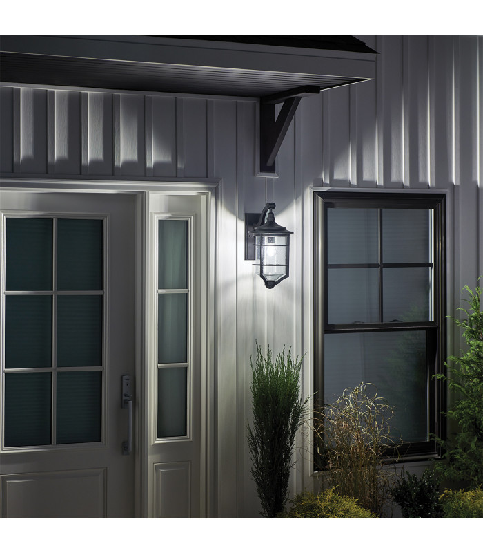Royal Marine 1 Light Medium Outdoor Wall Lantern Black IP44 E27-3