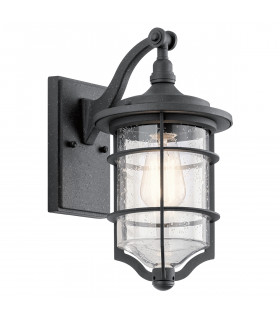 Royal Marine 1 Light Small Outdoor Wall Lantern Black IP44 E27-1