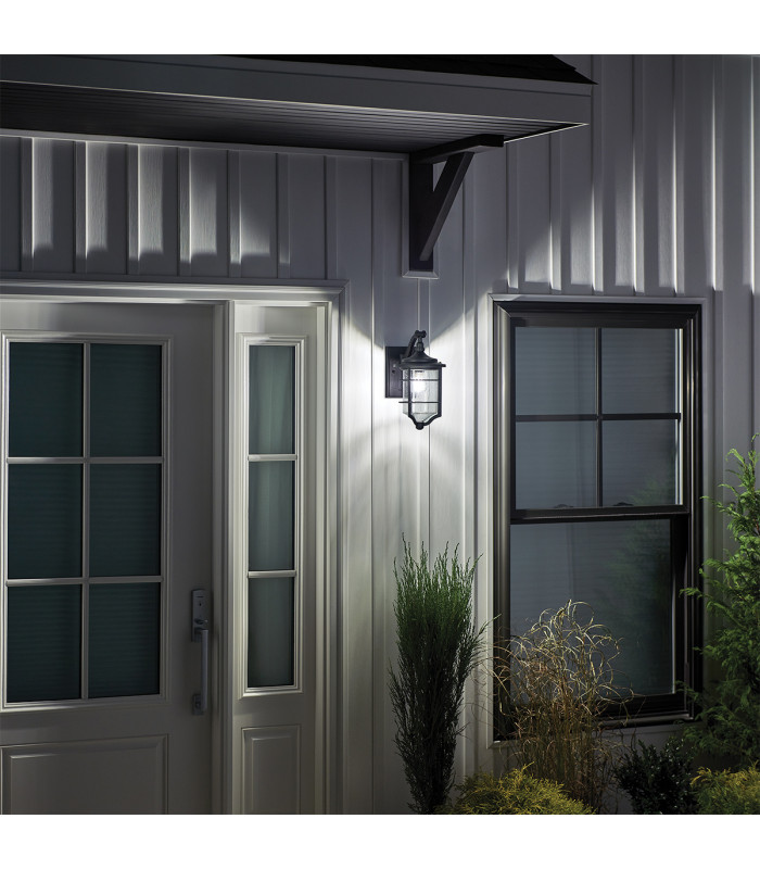 Royal Marine 1 Light Small Outdoor Wall Lantern Black IP44 E27-3