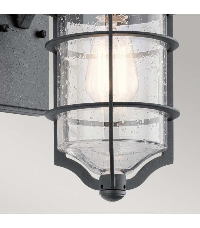 Royal Marine 1 Light Small Outdoor Wall Lantern Black IP44 E27-6