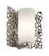 Silver Coral 1 Light Wall Light Silver E27-1