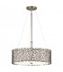 Silver Coral 3 Light Ceiling Duo-Mount Pendant Classic Pewter E27-1