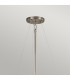 Silver Coral 3 Light Ceiling Duo-Mount Pendant Classic Pewter E27-3