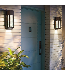 Sorel 1 Light Outdoor Wall Lantern Bronze IP44 GU10-2