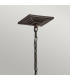 South Hope 1 Light Small Outdoor Ceiling Chain Lantern Bronze IP44 E14-2