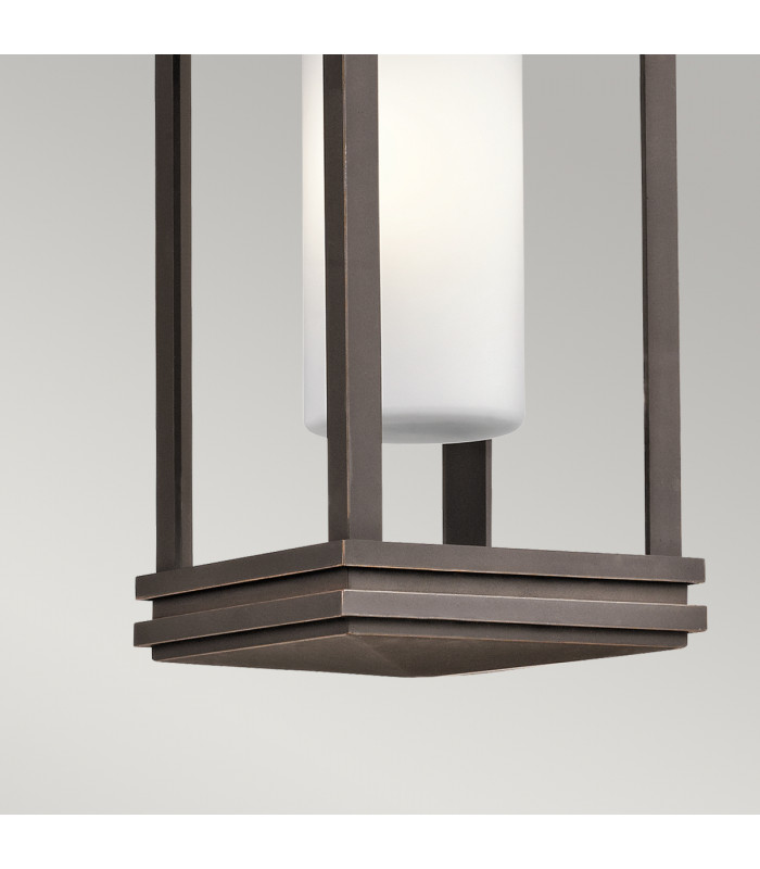 South Hope 1 Light Small Outdoor Ceiling Chain Lantern Bronze IP44 E14-4