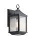 Springfield Outdoor 1 Light Small Wall Lantern Distressed Black IP44 E27-1