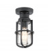 Suri Outdoor 1 Light Porch  Pedestal Lantern Textured Black IP44 E27-1