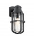 Suri Outdoor 1 Light Wall Lantern Textured Black IP44 E27-1