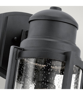 Suri Outdoor 1 Light Wall Lantern Textured Black IP44 E27-2