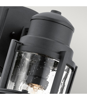 Suri Outdoor 1 Light Wall Lantern Textured Black IP44 E27-2
