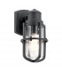 Suri Outdoor 1 Light Wall Lantern Textured Black IP44 E27-1